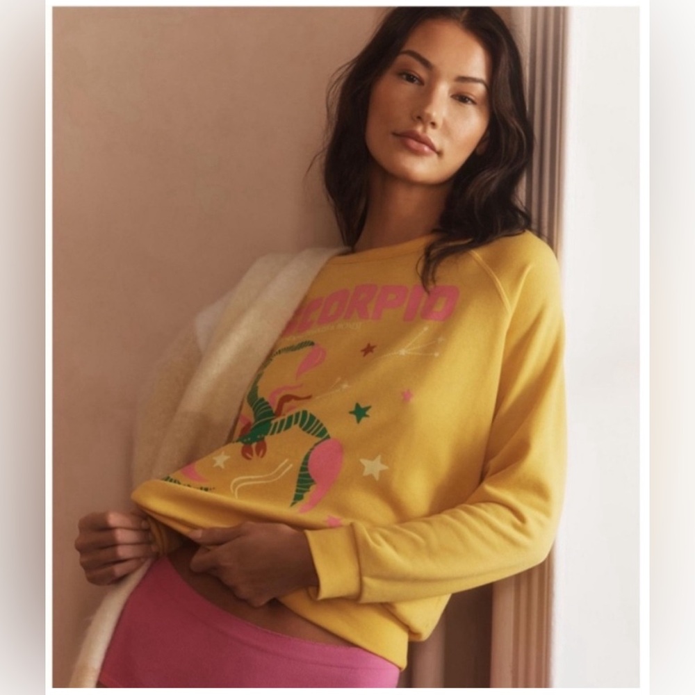 The Carolita Zodiac Sweatshirt from Anthropologie (Scorpio)
